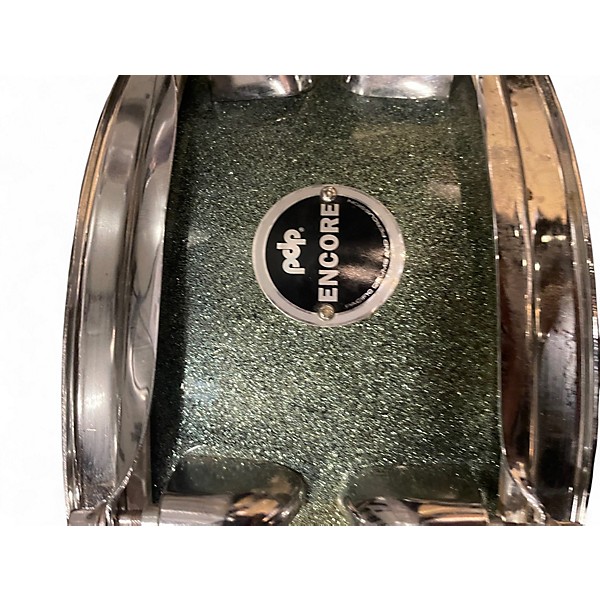 Used PDP by DW 14in Encore Series Green Sparkle Drum