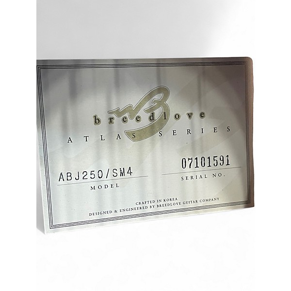 Used Breedlove ABJ250 SM4 Natural Acoustic Bass Guitar