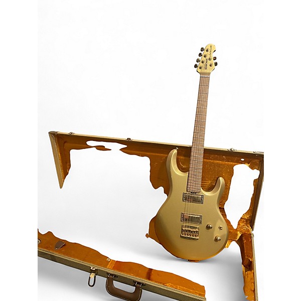 Used Ernie Ball Music Man Silhouette Gold Roller Gold Solid Body Electric Guitar