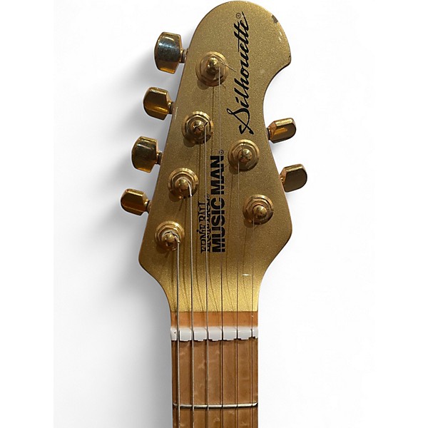 Used Ernie Ball Music Man Silhouette Gold Roller Gold Solid Body Electric Guitar