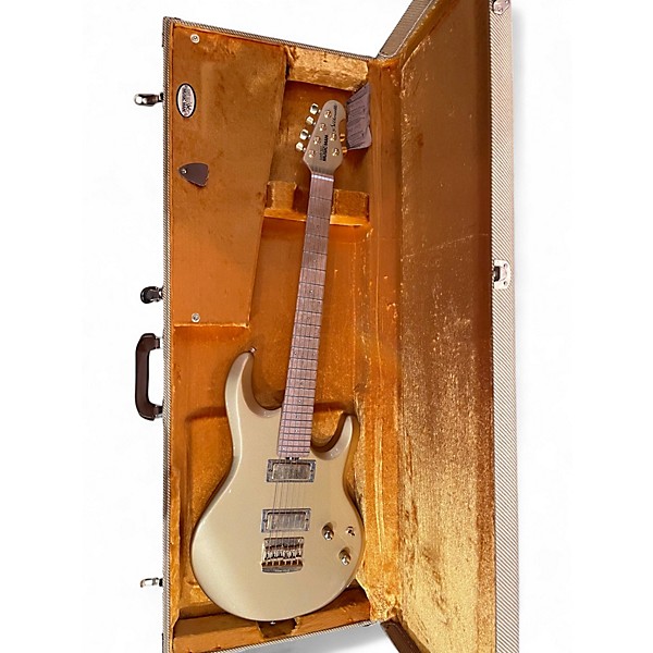 Used Ernie Ball Music Man Silhouette Gold Roller Gold Solid Body Electric Guitar
