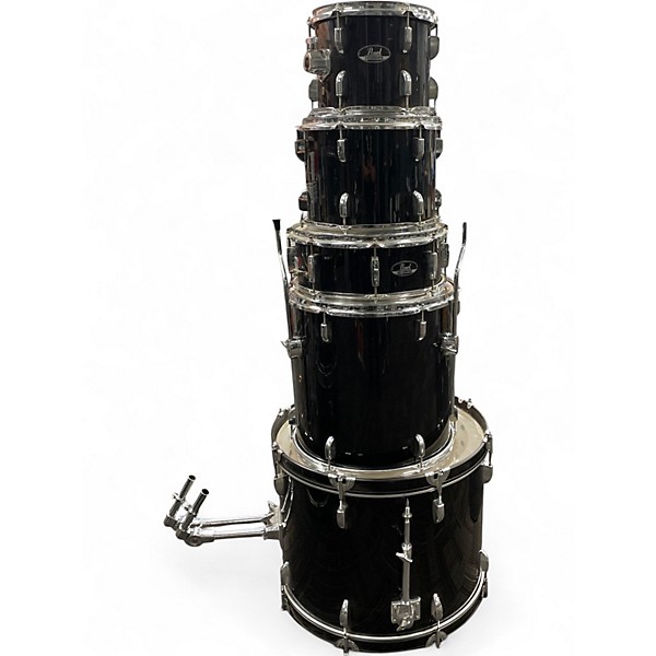 Used Pearl 5 Piece Roadshow Black Drum Kit