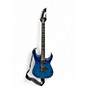 Used Ibanez GRG120QASP Transparent Blue Gradation Solid Body Electric Guitar