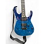 Used Ibanez GRG120QASP Transparent Blue Gradation Solid Body Electric Guitar