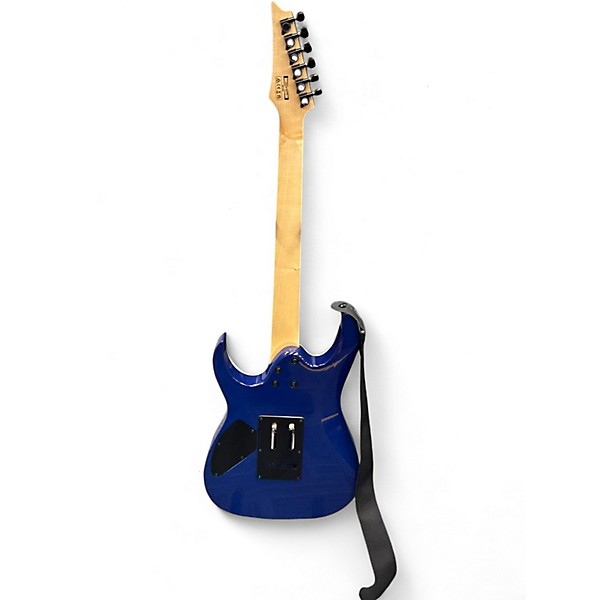 Used Ibanez GRG120QASP Transparent Blue Gradation Solid Body Electric Guitar