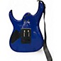 Used Ibanez GRG120QASP Transparent Blue Gradation Solid Body Electric Guitar