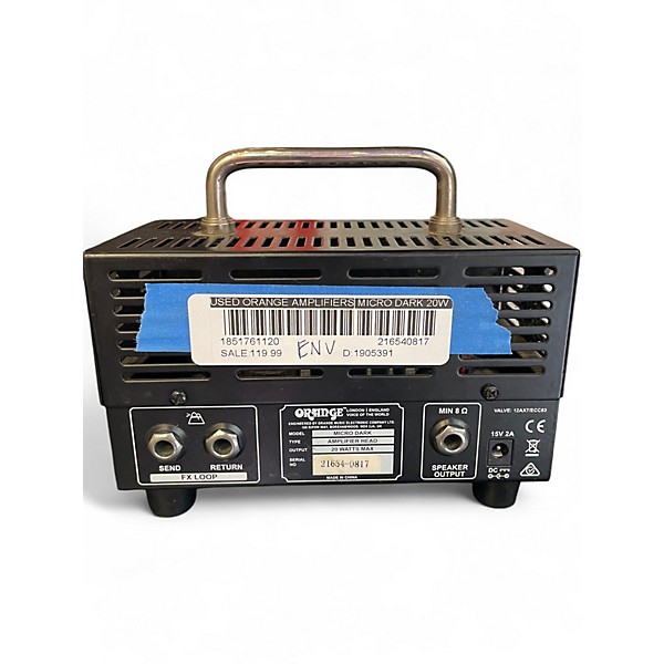 Used Orange Amplifiers Micro Dark 20W Tube Guitar Amp Head