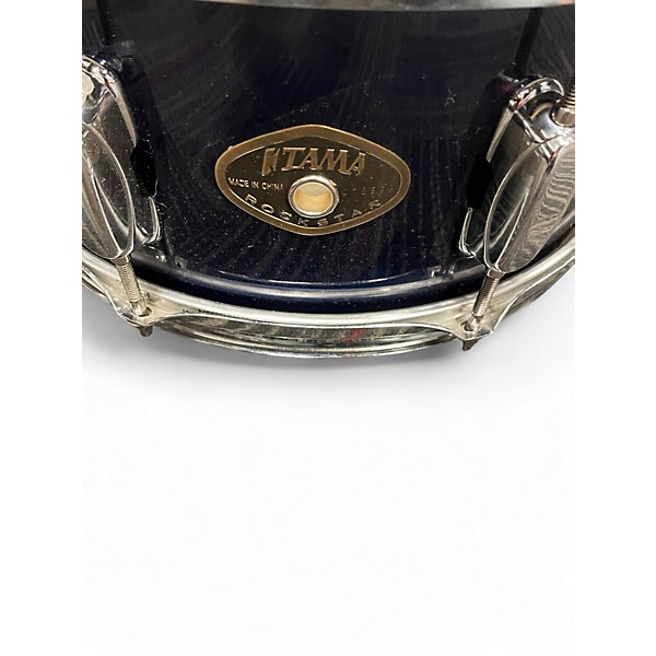 Used TAMA 13X5.5 Rockstar Series Snare Metallic Blue Drum