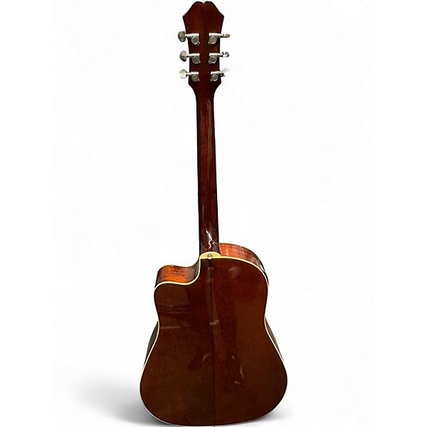 Used Epiphone AJ200SCE 3 Color Sunburst Acoustic Electric Guitar