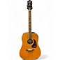 Used Epiphone DR500M Masterbuilt Natural Acoustic Guitar thumbnail