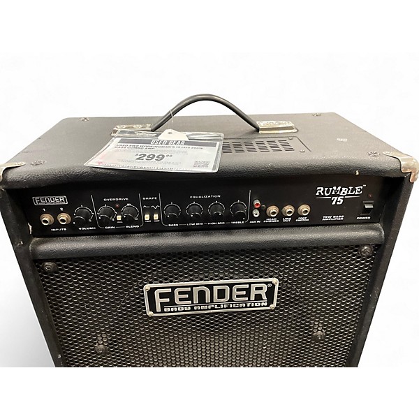 Used Fender Rumble 75 75W 1x12 Bass Combo Amp