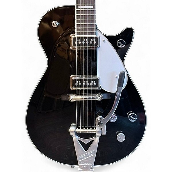 Used 2024 Gretsch Guitars G6128T-GH George Harrison Signature Duo Jet Black Solid Body Electric Guitar
