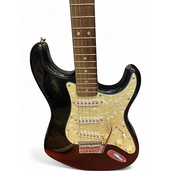 Used Squier Standard Stratocaster Black Solid Body Electric Guitar