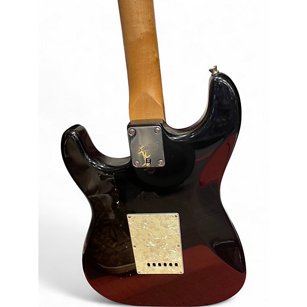 Used Squier Standard Stratocaster Black Solid Body Electric Guitar