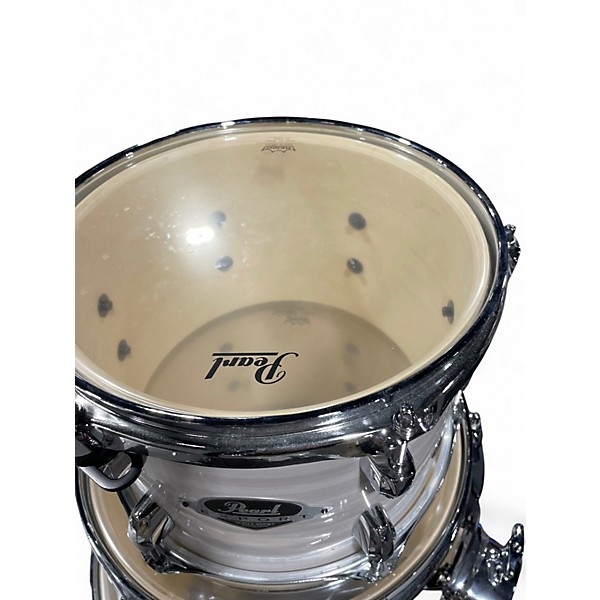 Used Pearl 5 Piece Export New Fusion White Slipstream Drum Kit