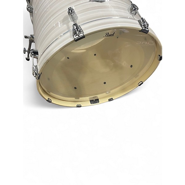 Used Pearl 5 Piece Export New Fusion White Slipstream Drum Kit