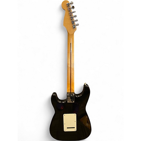 Used 1996 Fender Mexican Standard Stratocaster Black Solid Body Electric Guitar