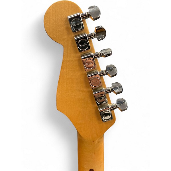 Used 1996 Fender Mexican Standard Stratocaster Black Solid Body Electric Guitar