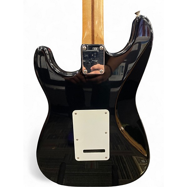Used 1996 Fender Mexican Standard Stratocaster Black Solid Body Electric Guitar