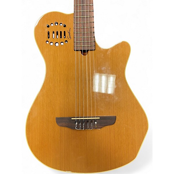 Used Godin Multiac grand concert duet Natural Classical Acoustic Electric Guitar