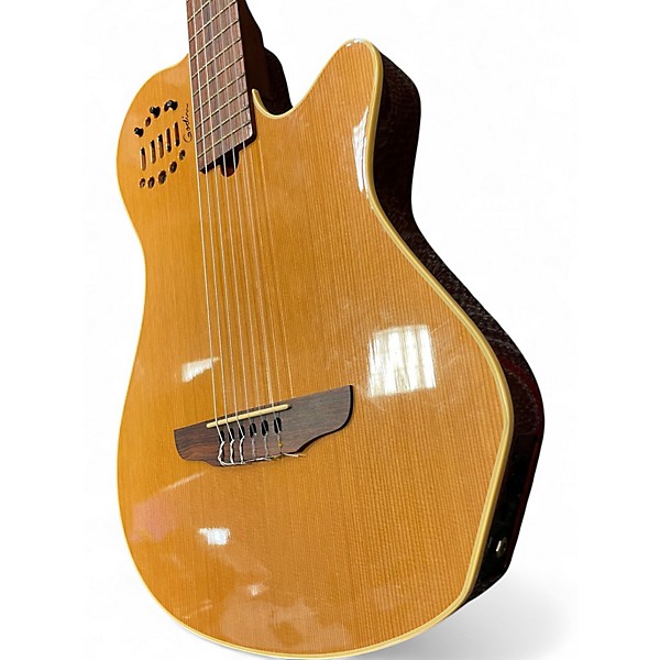Used Godin Multiac grand concert duet Natural Classical Acoustic Electric Guitar