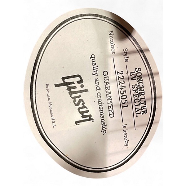 Used 2022 Gibson songwriter ec special Ebony Acoustic Guitar