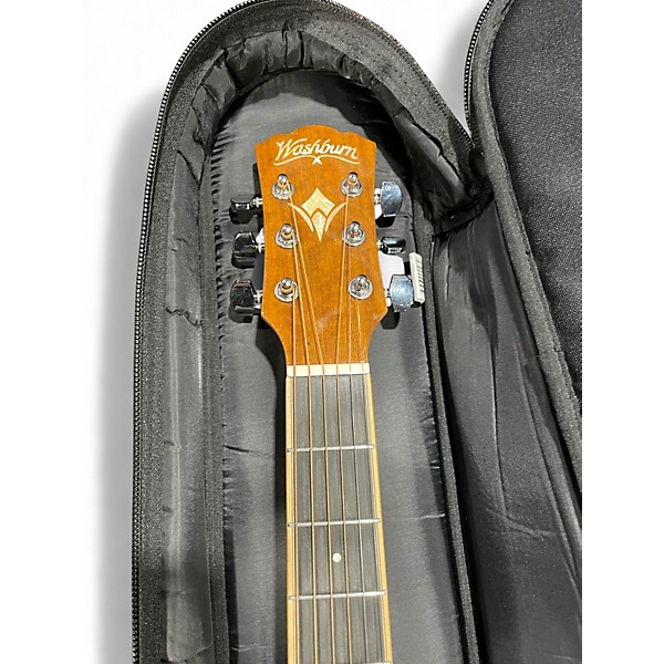 Used Washburn HG75SEG-O Natural Acoustic Electric Guitar
