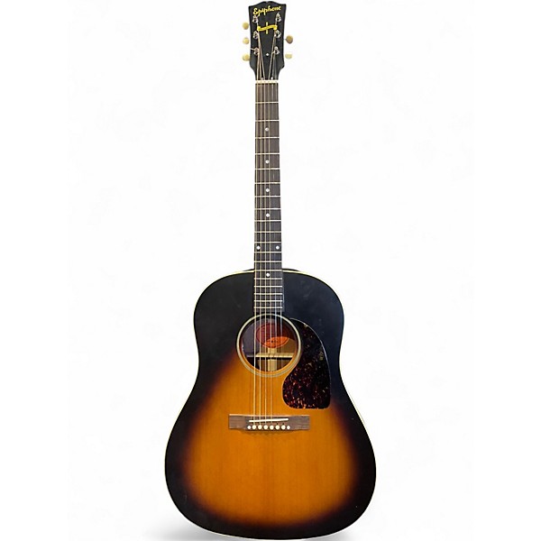 Used Epiphone INSPIRED BY GIBSON J45 2 Color Sunburst Acoustic Electric Guitar