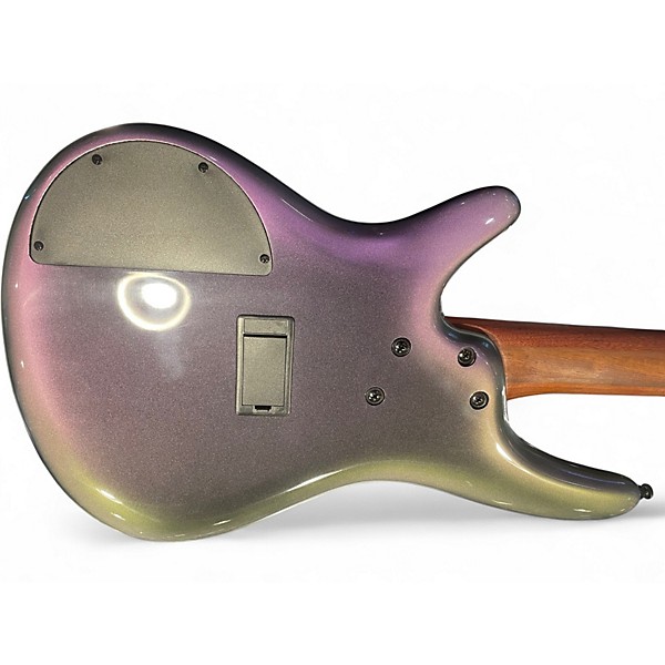 Used Ibanez SR505 5 String black aroura burst Electric Bass Guitar