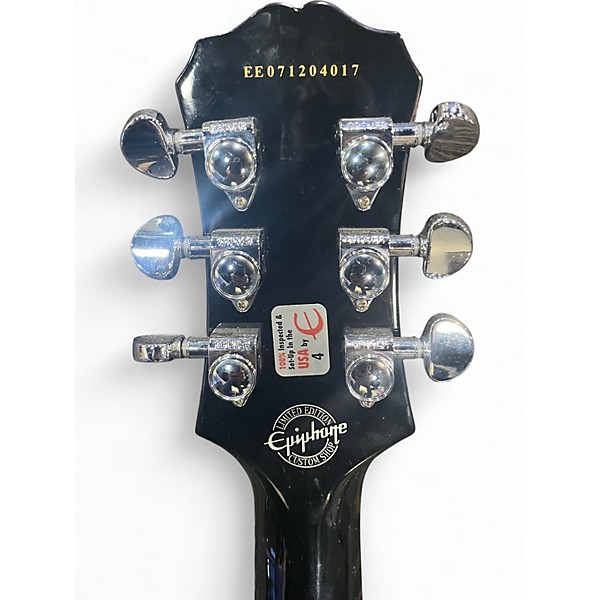 Used Epiphone Les Paul Custom Silverburst Solid Body Electric Guitar