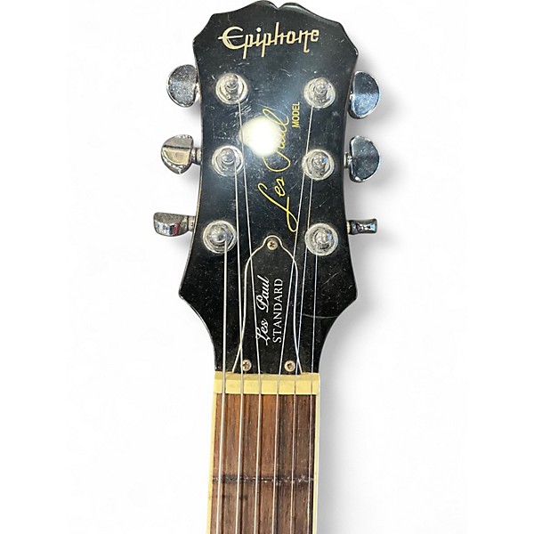 Used Epiphone Les Paul Standard Modified Fretless Cherry Sunburst Solid Body Electric Guitar