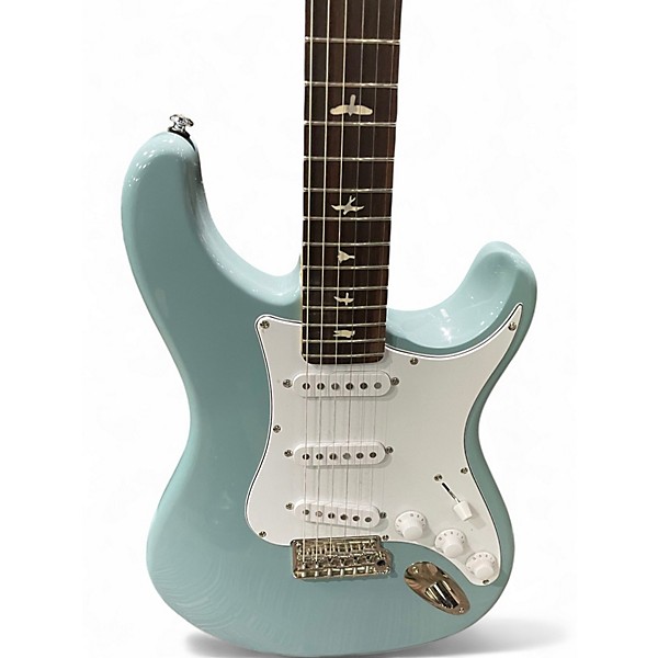 Used PRS SE Silver Sky STONE BLUE Solid Body Electric Guitar