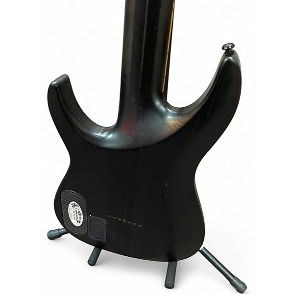 Used Schecter Guitar Research KM-7 MKII SEE THRU BLACK Solid Body Electric Guitar