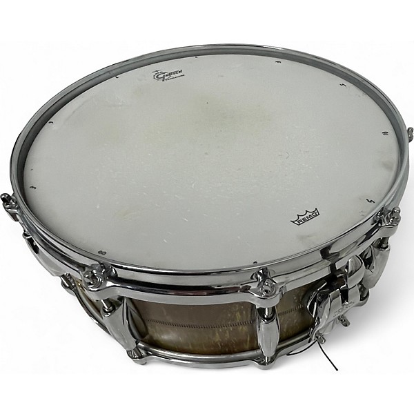 Used Gretsch Drums 14X5.5 KEITH CARLOCK SIGNATURE SNARE VINTAGE PATINA BRASS Drum