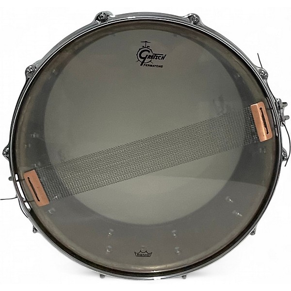 Used Gretsch Drums 14X5.5 KEITH CARLOCK SIGNATURE SNARE VINTAGE PATINA BRASS Drum