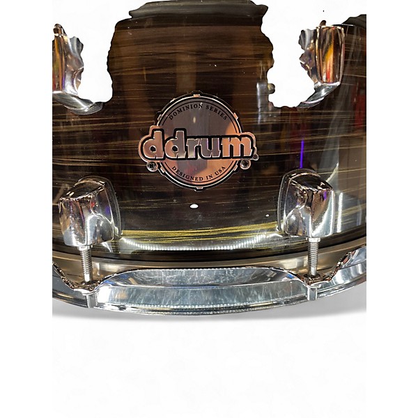 Used ddrum 14X6.5 Dominion Maple Snare Brushed Olive Drum