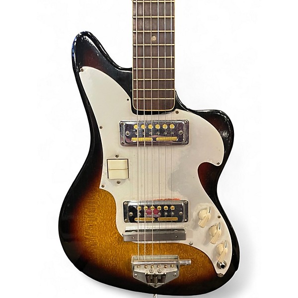 Used Zen-on 1400d 2 Tone Sunburst Solid Body Electric Guitar