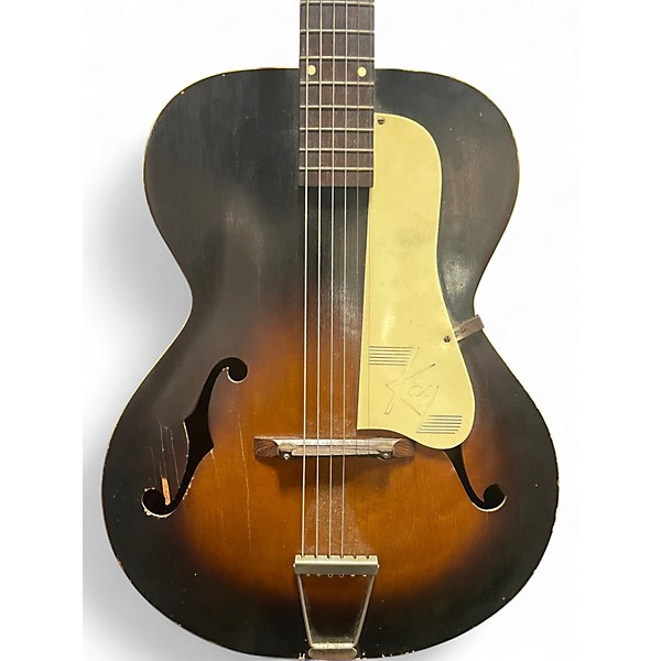 Used Kay Archtop 2 Tone Sunburst Acoustic Guitar