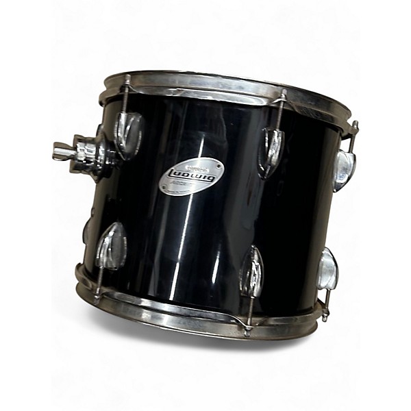 Used Ludwig 5 Piece Accent Black Drum Kit