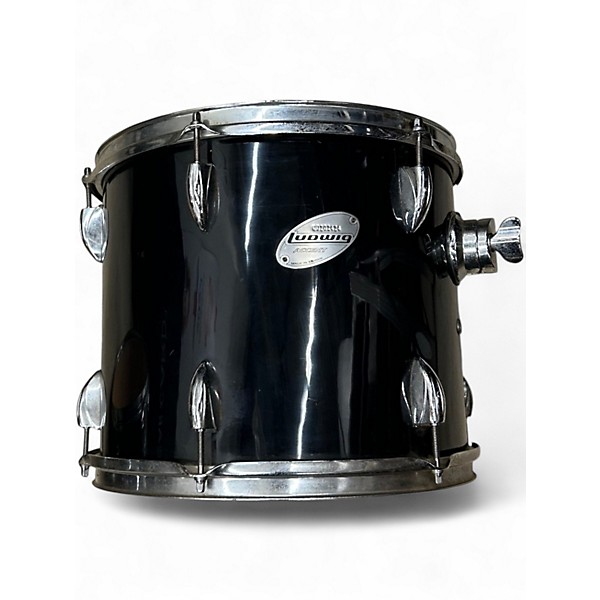 Used Ludwig 5 Piece Accent Black Drum Kit