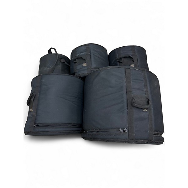 Used Ludwig 5 Piece Accent Black Drum Kit