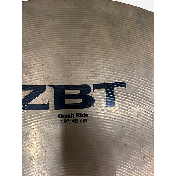 Used Zildjian 18in ZBT Crash Ride Cymbal