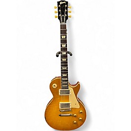 Used Gibson 1959 reissue les paul heavy age murphy lab Honey Burst Solid Body Electric Guitar