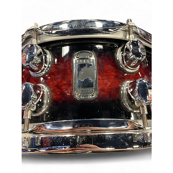 Used Mapex 5X14 BLACK PANTHER SNARE Dark Cherry Burst Drum