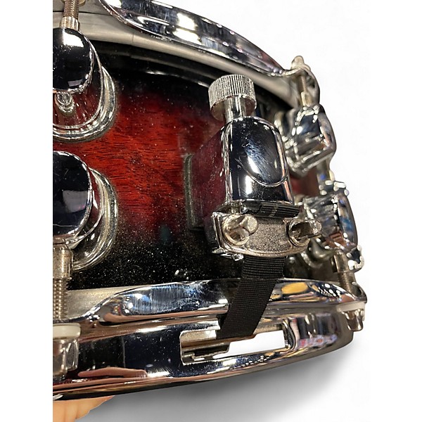 Used Mapex 5X14 BLACK PANTHER SNARE Dark Cherry Burst Drum