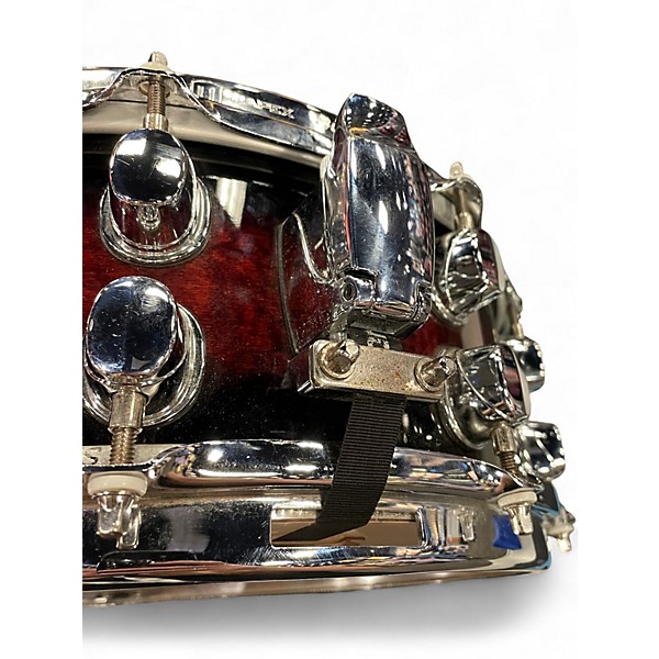 Used Mapex 5X14 BLACK PANTHER SNARE Dark Cherry Burst Drum