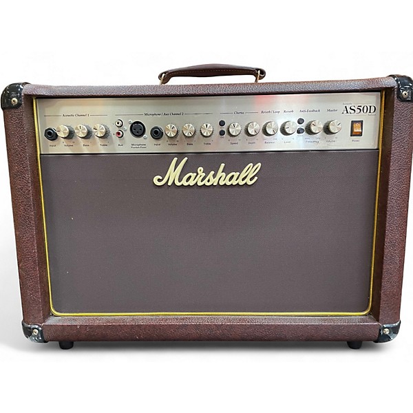 Used Marshall AS50D 50W 2X8 Acoustic Guitar Combo Amp