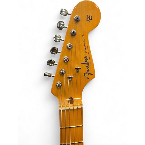 Used Fender 1959 American Vintage Stratocaster 2 Tone Sunburst Solid Body Electric Guitar