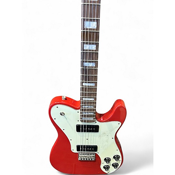Used Fender chris shiflett cleaver telecaster Dakota Red Solid Body Electric Guitar