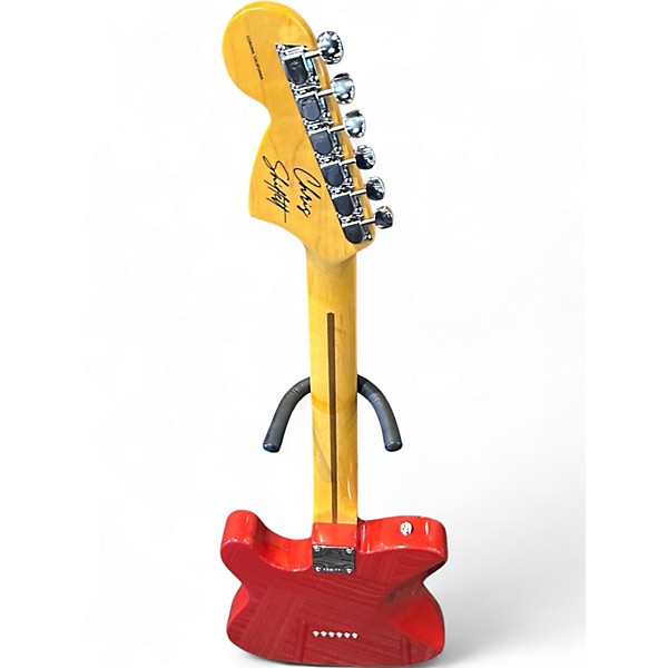 Used Fender chris shiflett cleaver telecaster Dakota Red Solid Body Electric Guitar